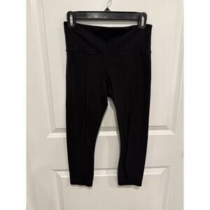 Athleta High Rise Elation Capri Black Leggings Stretch Yoga Women's Small